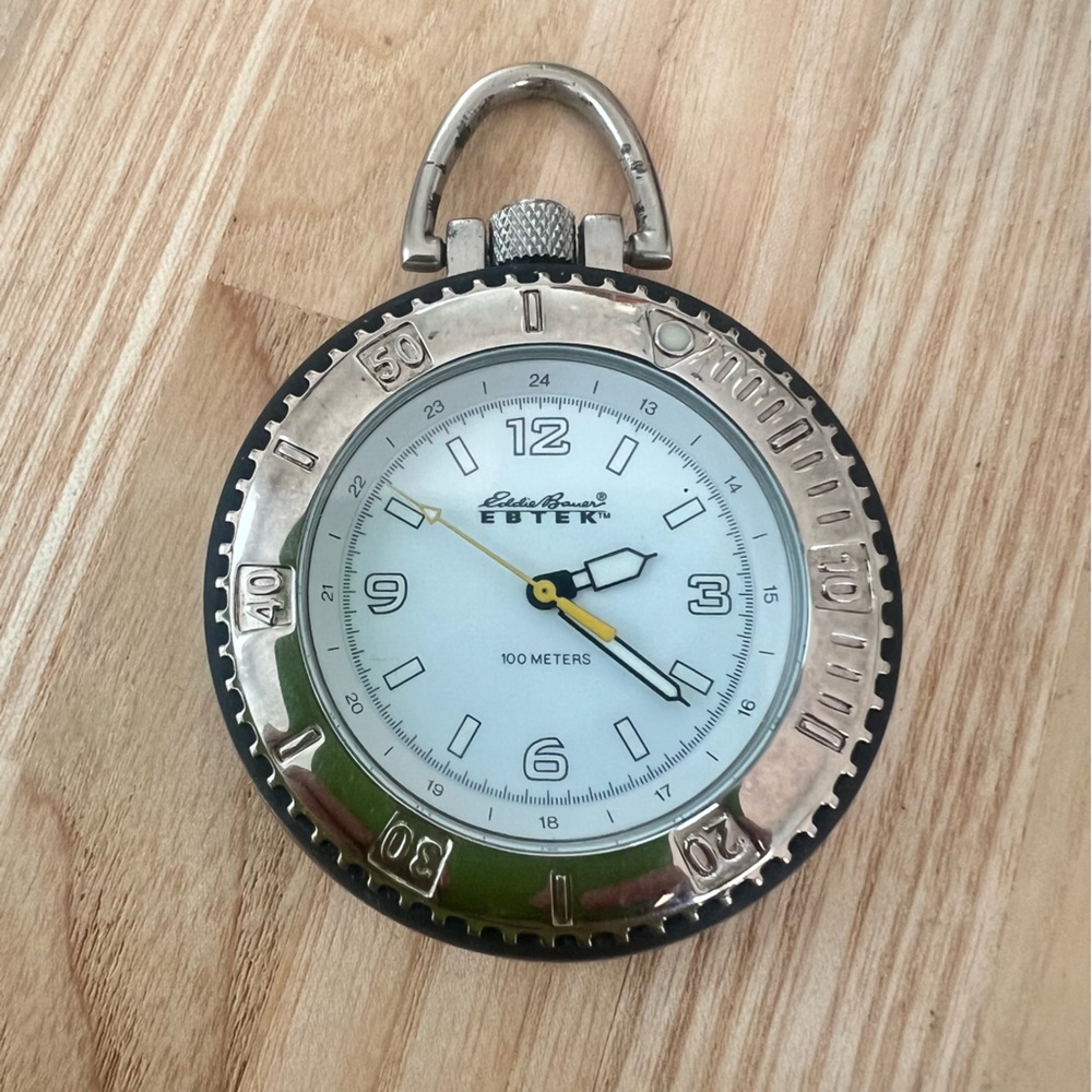 Eddie Bauer pocket watch NEW BATTERY